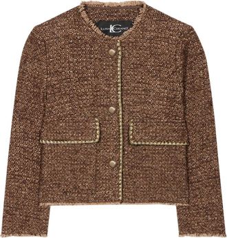 Luisa Cerano Jassen, Dames, Bruin, M, Tweed, Stijlvol Tweed Jasje