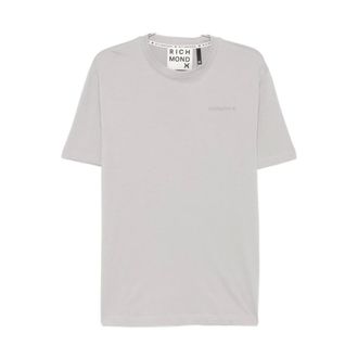 John Richmond T-Shirts, male, Gray, Size: XL John Richmond T-shirts and Polos