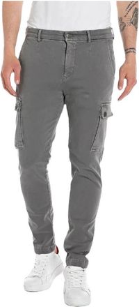 Replay Slim-fit Broeken - Heren - Slim Fit Broeken - Beige - W36 L32 - Katoen - Broeken