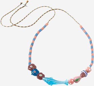 Sorbet Island Collana Sorbet Island Con Delfini E Perle Di Vetro