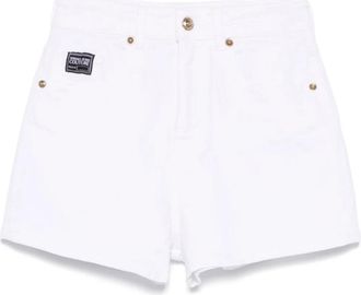 Versace Jeans Couture Denim Shorts - Dames - Denim shorts - Wit - W25 - Denim - Korte Broeken