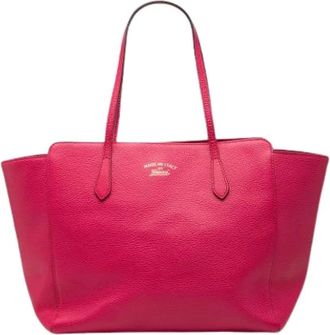Gucci Pre-owned Tote Bags, female, Pink, Size: ONE SIZE Pre-owned The Swing tote bag