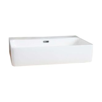 Wanda Collection Gran lavabo de cer&aacute;mica con repisa olga de 60cm