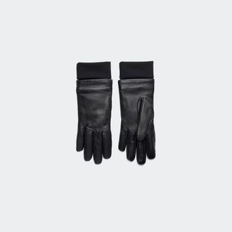 Canada Goose Leather Glove (Women, Black, S)