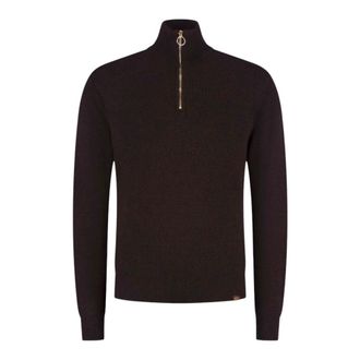 Paul & Shark Tech Wool Half-Zip Sweater - Heren - Truien - Bruin - Maat: 2XL Wol
