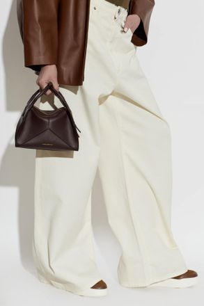 Victoria Beckham Plie Mini Bag, Womens, Burgundy