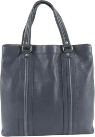 Gucci Pre-owned Tote Bags, male, Blue, Size: ONE SIZE Pre-owned Vintage Tote Bag