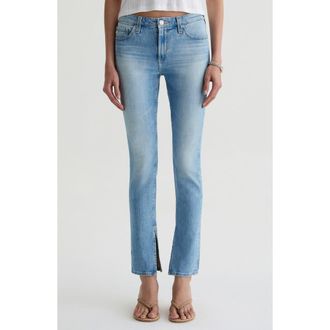 AG - Adriano Goldschmied Prima Split Hem Low Rise Cigarette Jeans in Cruiser at Nordstrom, Size 24