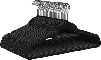 OEM Juego De 30 Perchas De Terciopelo Antideslizantes Para Vestidos Y Todo Tipo De Prendas