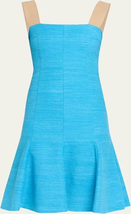 Akris Indian Silk Sleeveless Fit-&-Flare Dress