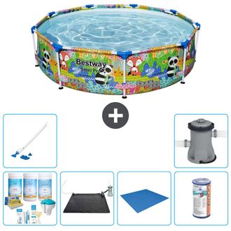 Bestway Piscina Bestway Steel Pro Redonda - Animales - 274x66 Cm - 7-piezas S21625