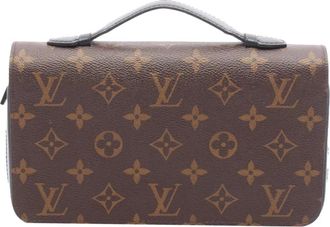 Louis Vuitton Portafoglio Zippy XL in tela Macassar con monogramma 2013 - Marrone