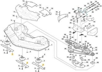 STIGA Sports Conjunto De Barra De Hojas (titan 155) Original Stiga - 1134-9132-01