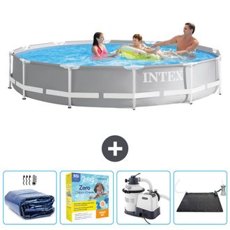 Intex Piscina Prism Frame Redonda - 366x76 Cm - 7-piezas Scb69