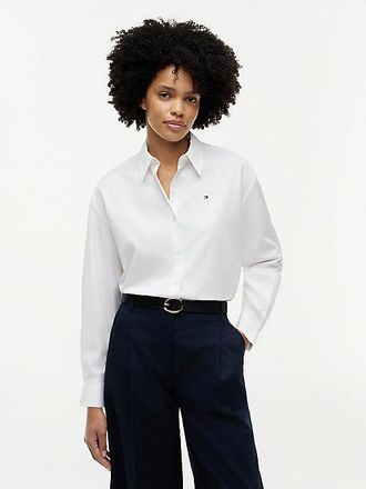 Tommy Hilfiger Camisa de popel&iacute;n de corte holgado
