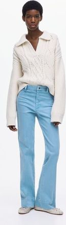 H&M Flared High Jeans in Light Blue at Nordstrom, Size 12