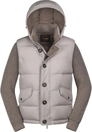 Moorer Heren, Jassen, Beige, Maat: M Wol