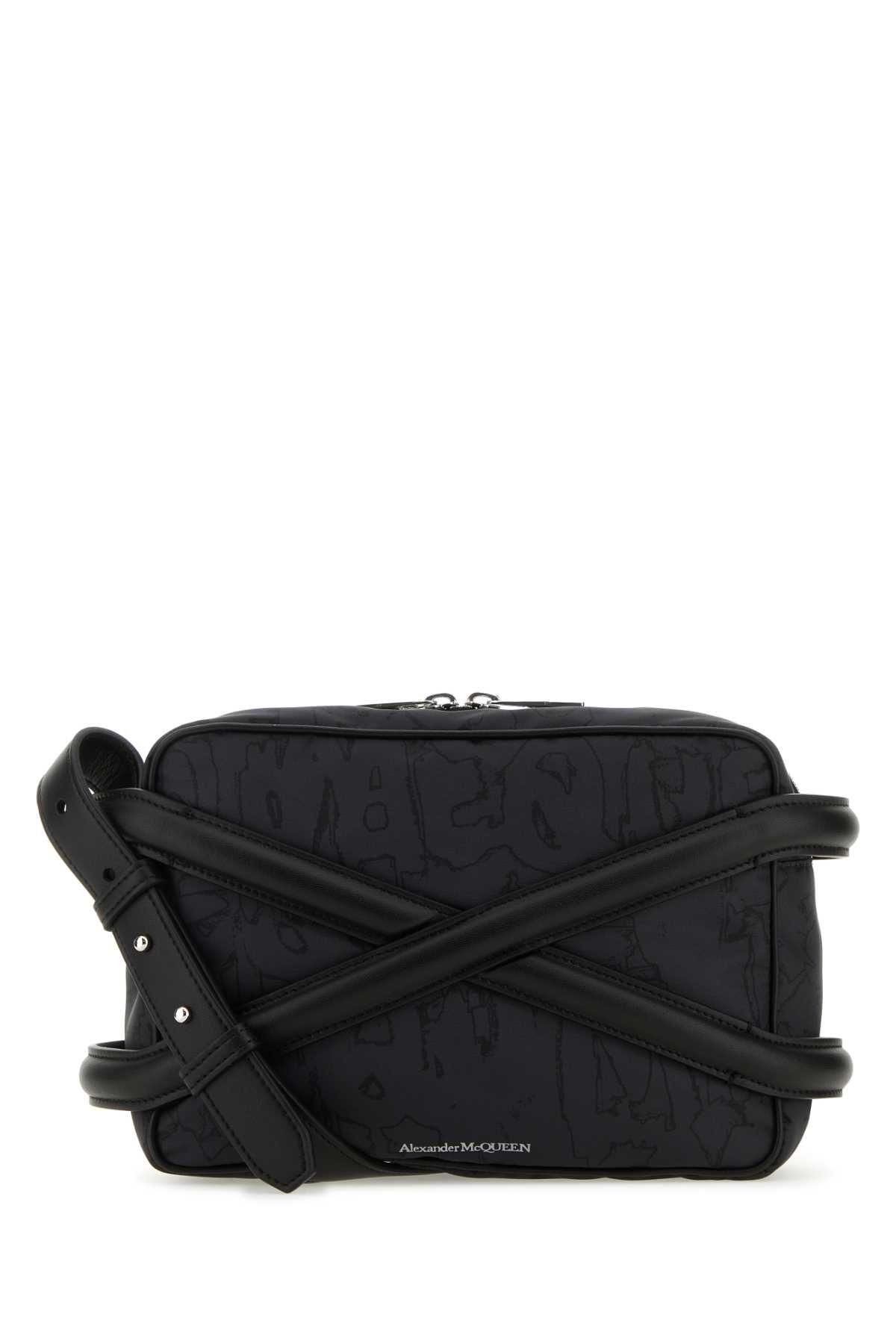 ショルダーバッグ ALEXANDER MCQUEEN Men Shoulder Bags 7262921AALD 1000 Black MCQUEEN: Harness bag in fabric and leather - Black | McQueen
