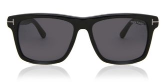 Tom Ford FT0906-N BUCKLEY-02 01A Mens Sunglasses Black Size 56