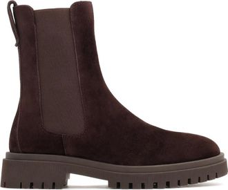 Kazar Schoenen, Dames, Bruin, 36 EU, Suède, Instap suède laarzen in bruine kleur