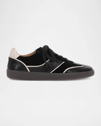 Frye Milly Mixed Leather Low-Top Sneakers