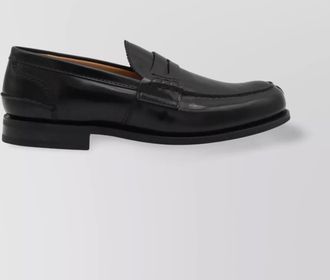 Churchs penny strap loafers with round toe stitching