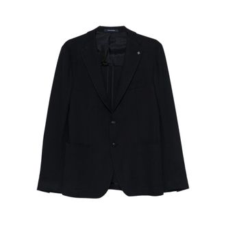 Tagliatore Blazers, male, Blue, Size: 2XL Virgin Wool Blend Jacket