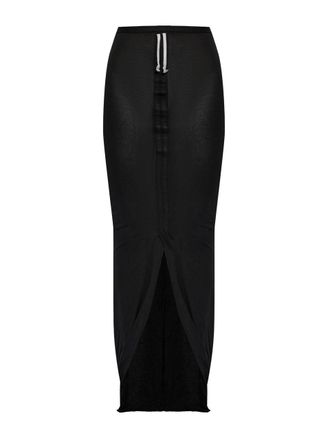 Rick Owens Soft Edfu Skirt Nero