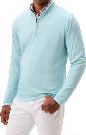Johnnie-O Pircio Quarter Zip Pullover In Tropical