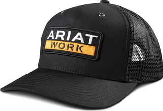 Ariat Mens Ariat Work Patch Snapback Cap in Black, Size OS