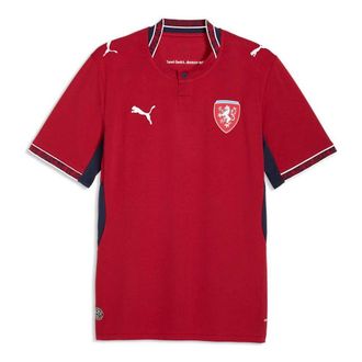 Puma Czechia 2026 Home Jersey Dark Cherry PUMA Navy 783252-01