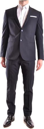 Daniele Alessandrini Single Breasted Suit Set - Heren - Business pakken - Blauw - XL - Wol - Kostuums