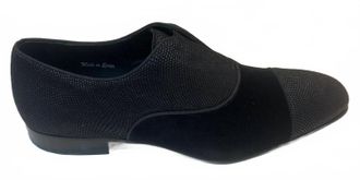 Mezlan Womens Slip-On Velvet Rhinestone Loafer In Black