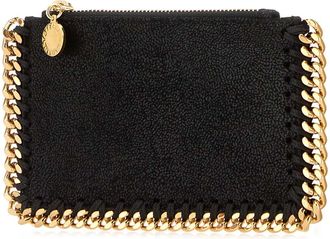 Stella McCartney Shaggy Deer with Chain Detail Card Case - Black