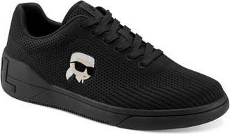 Karl Lagerfeld Knit T-Toe Karl Head Sneaker in Black at Nordstrom Rack, Size 10.5