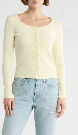 Abound Knit Cardigan in Yellow Frost at Nordstrom Rack, Size X-Large