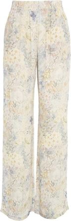 Golden Goose Wide-Legged Pants With Floral Print