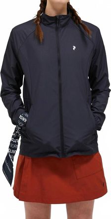 Peak Performance Windbreaker Jacket In Black