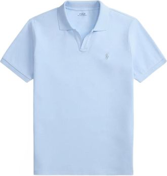 Polo Ralph Lauren embroidered short-sleeve jersey - men - Cotton/Spandex/Elastane - M - Blue