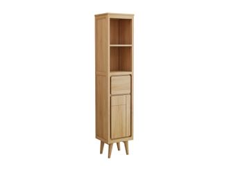 Vente-Unique Colonna Bagno A Piedistallo In Teak Con Mensole H180 Cm - Bintuni