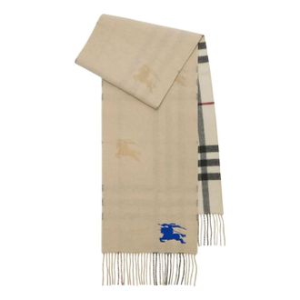 Burberry EKD Check Cashmere Scarf Beige 8095224