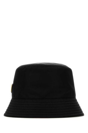 Prada Black Logo Bucket Hat