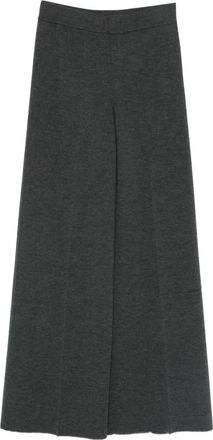 Gran Sasso wool wide-leg trousers - Grey