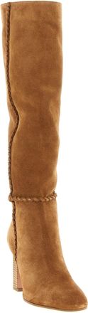 Aquazzura Womens Beige Calfskin Over The Knee Shoe