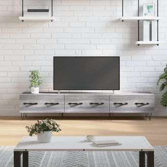 vidaXL Vidaxl - Mueble De Tv Madera De Ingenier&iacute;a Gris Sonoma 150x36x30 Cm