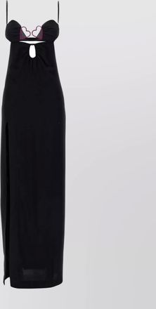 Nensi Dojaka heart bra long dress