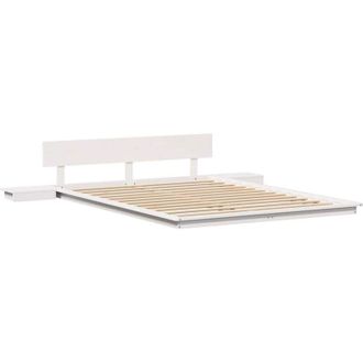 vidaXL Estructura de cama Blanco 160 x 200 cm Madera Vidaxl