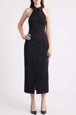 Odd Muse The Ultimate Muse Halter Neck Dress in Black at Nordstrom, Size X-Small