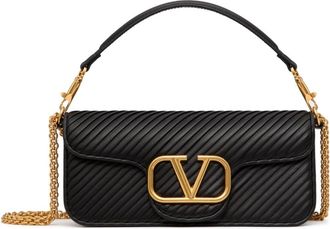 Valentino Garavani Loc&ograve; leather shoulder bag - women - Calf Leather - One Size - Black