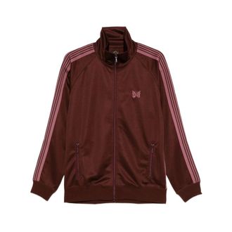 Needles Zip-throughs, male, Brown, L, Brown Striped Zip-Up Jacket